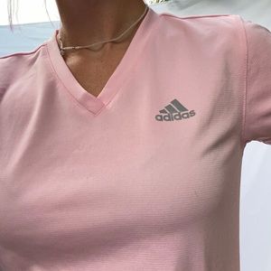 Light pink adidas top